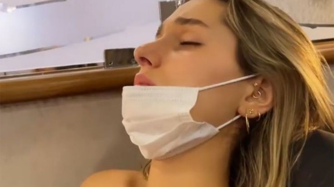 Marido mostra Sasha Meneghel passando mal após perrengue em passeio romântico: “Que dó”