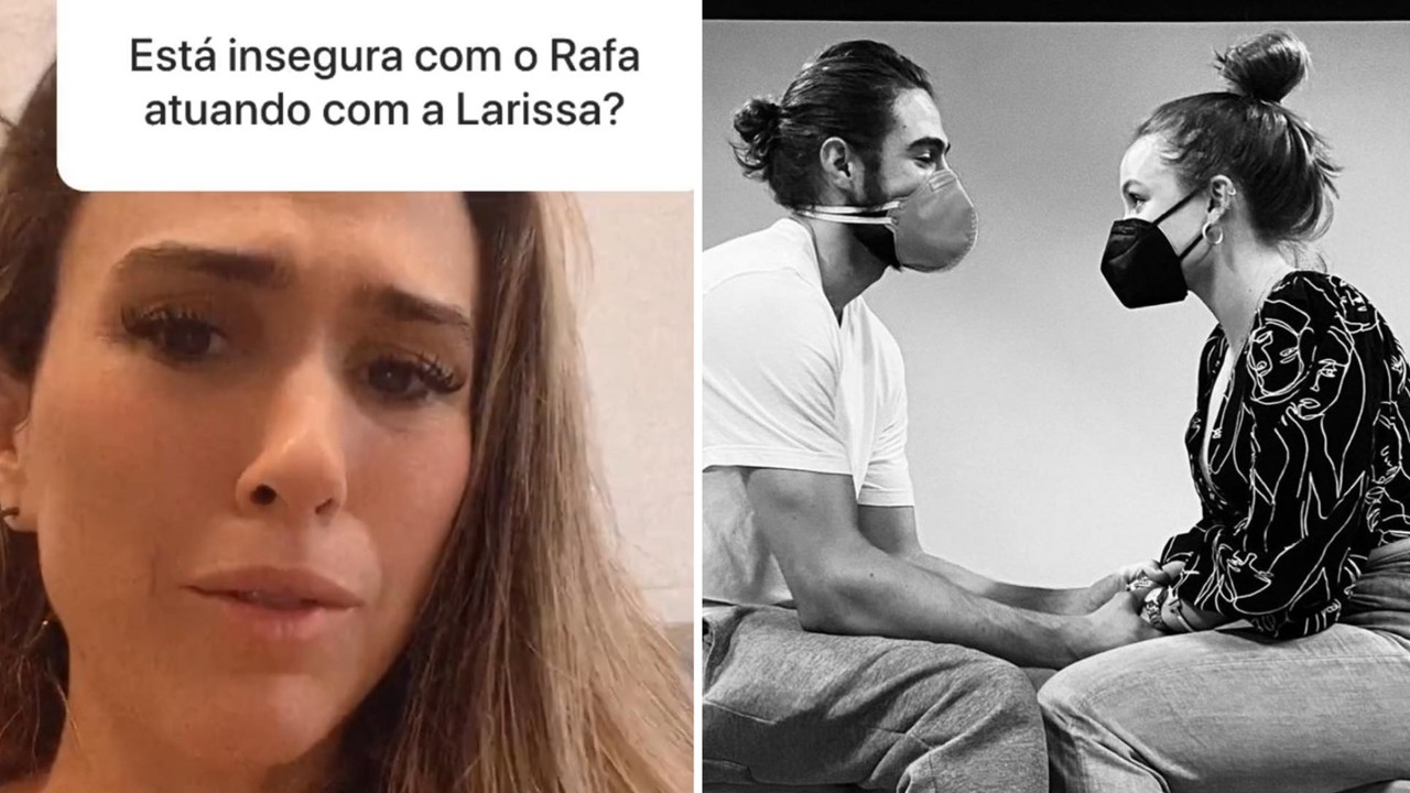 Tatá Werneck revela se sente insegurança com Rafa Vitti sendo par romântico de Larissa Manoela: “Relação louca”