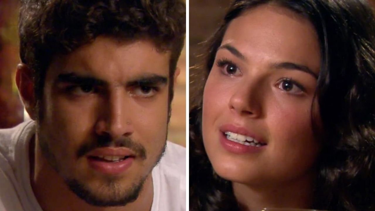 Ti-Ti-Ti: Desconfiado, Edgar coloca Marcela contra a parede e tem crise de ciúmes: “Fala como adulto”