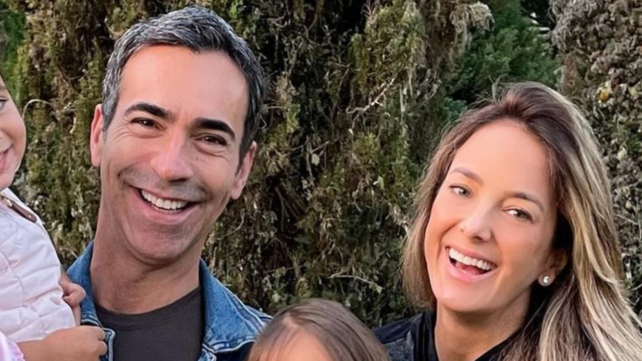 Tici Pinheiro e César Tralli curtem fim de semana em família e beleza das filhas impressiona: “Duas princesas!”