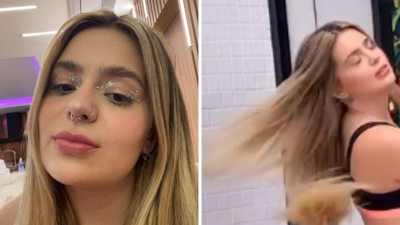 Perrengue chique: De biquíni, ex-BBB Viih Tube sensualiza em vídeo, mas cabelão atrapalha: “Mega hair gritando”