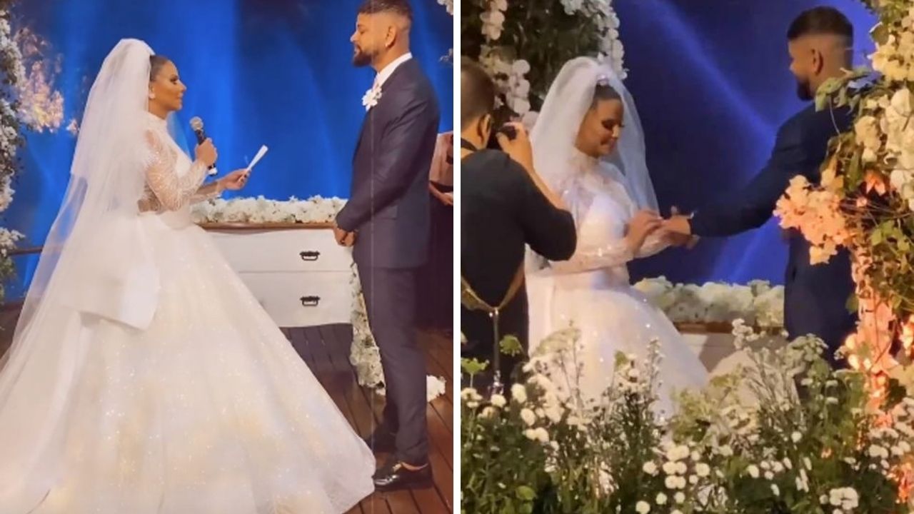 No altar, Viviane Araújo faz votos sinceros e revela até apelido íntimo do marido: “Seu amor me sustenta”