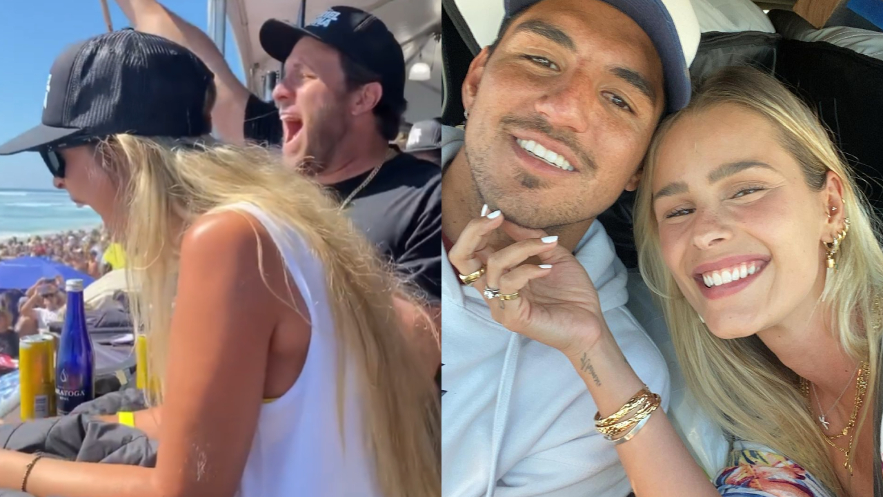 Yasmin Brunet vibra muito após Gabriel Medina ganhar tricampeonato de surfe: ”Você é fod*”