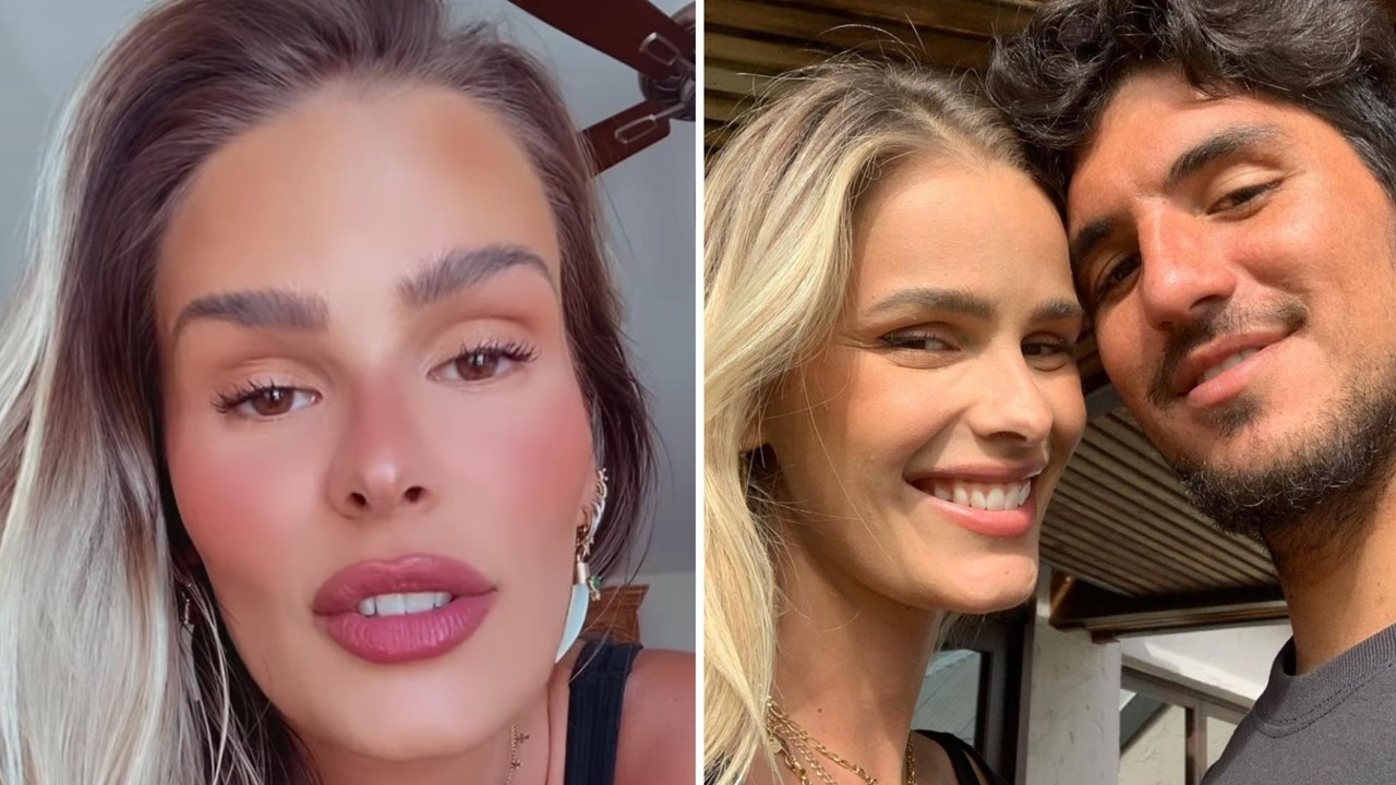 Yasmin Brunet passa a tesoura nos cabelos de Gabriel Medina e mostra resultado do novo corte: “Você é muito louco”